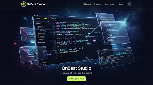 Placeholder still: AI code editor with streaming syntax highlights